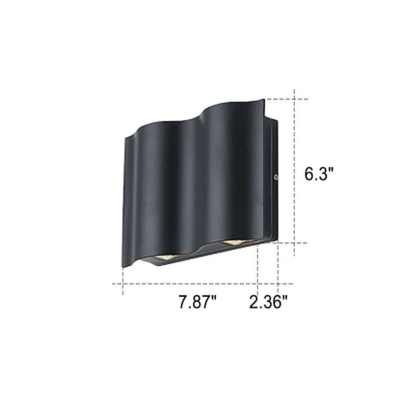 Moderne minimalistische Wandleuchte aus Aluminium und Acryl – LED – (2/4/6 Lichtquellen)