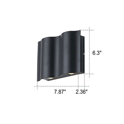 Moderne minimalistische Wandleuchte aus Aluminium und Acryl – LED – (2/4/6 Lichtquellen)