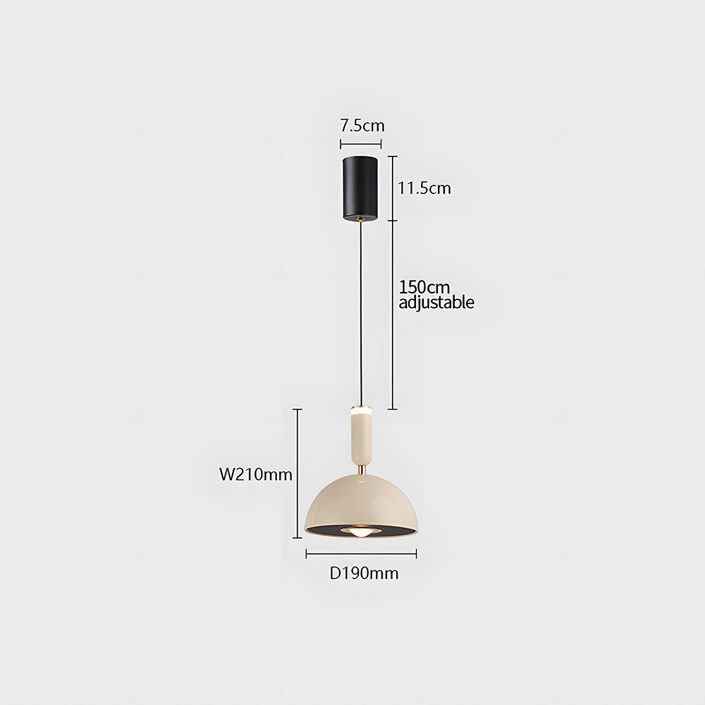 Skandinavische moderne LED-Pendelleuchte – Buntglas-Design mit minimalistischem Rahmen