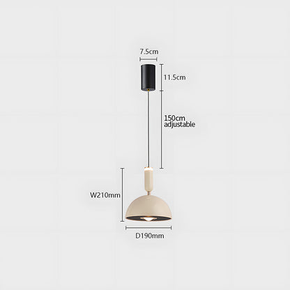 Skandinavische moderne LED-Pendelleuchte – Buntglas-Design mit minimalistischem Rahmen