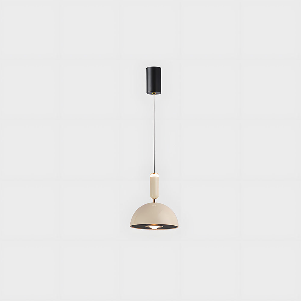 Skandinavische moderne LED-Pendelleuchte – Buntglas-Design mit minimalistischem Rahmen