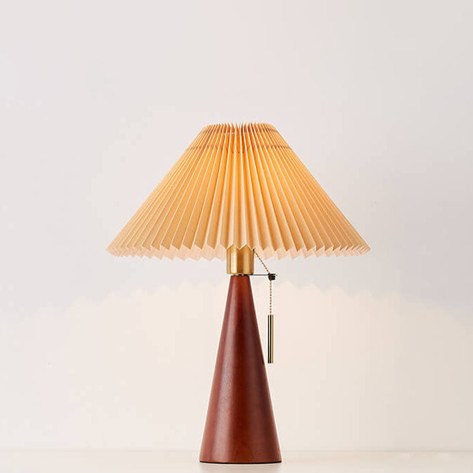 Japandi Tischlampe aus Holz