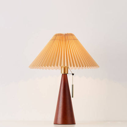 Japandi Tischlampe aus Holz