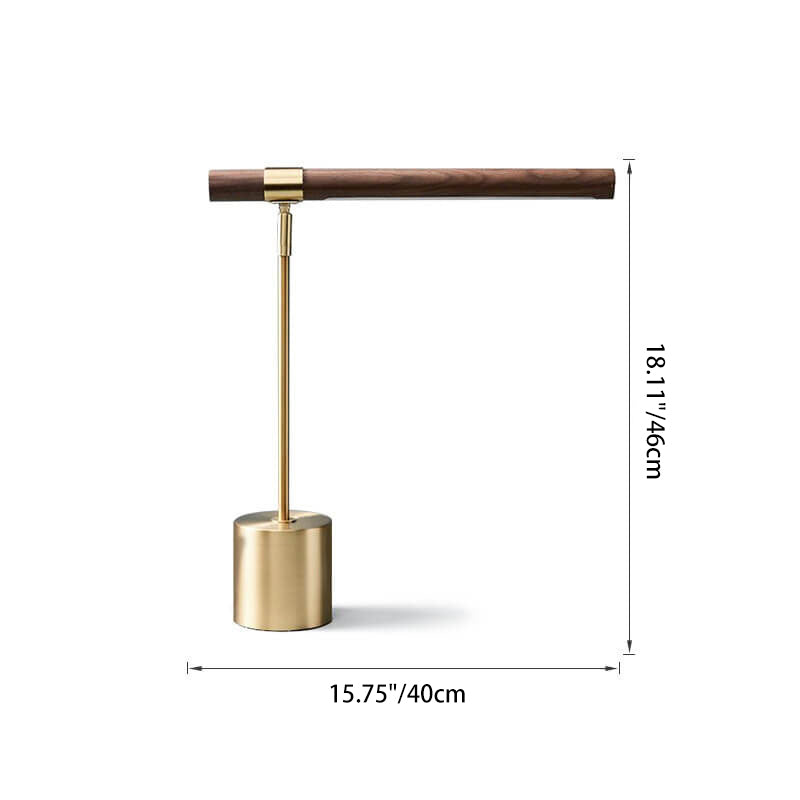 Moderne minimalistische goldene Tischlampe – Acryl und Metall – LED 6W