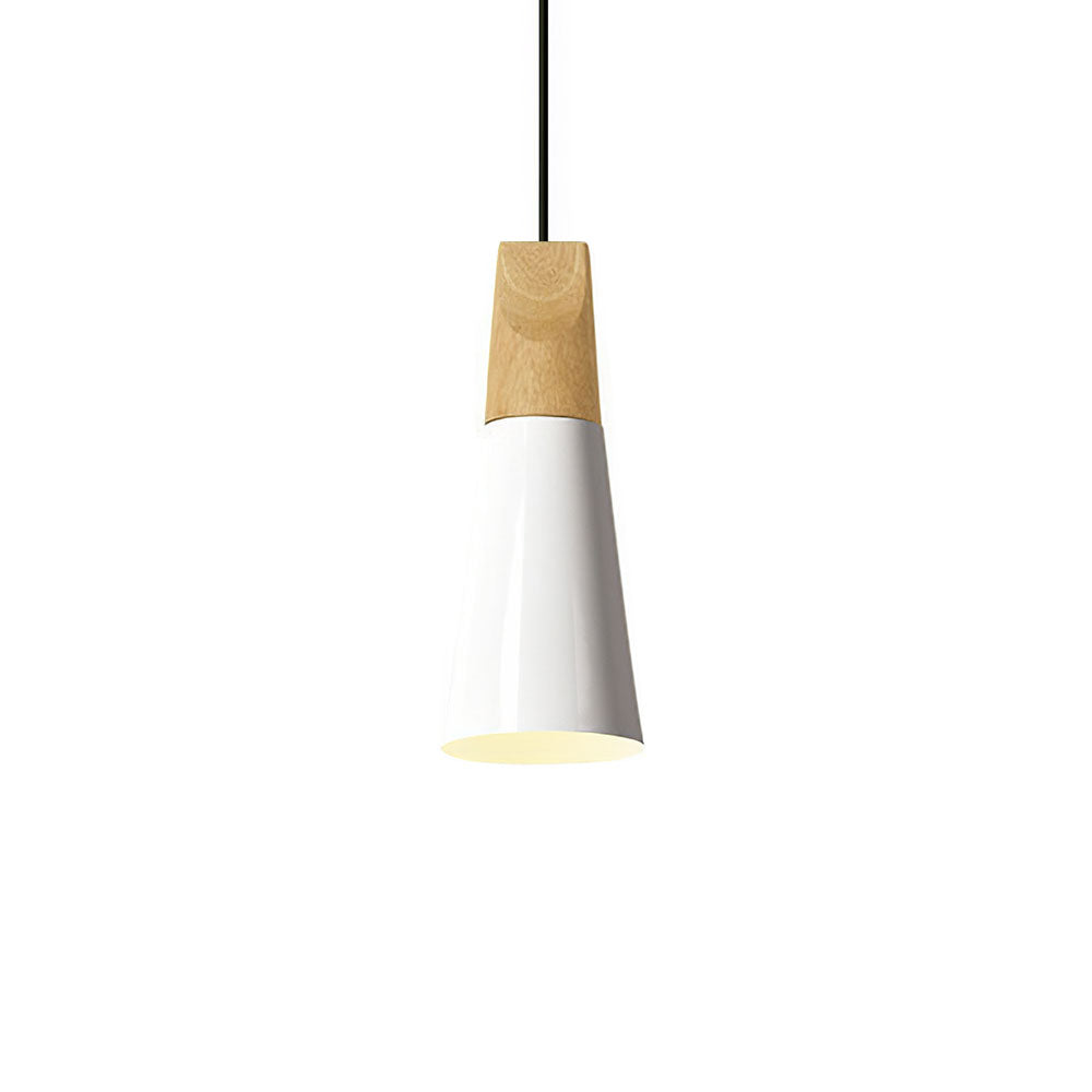 Ovia – Skandinavische Pendelleuchte aus Holz und Aluminium, minimalistisches Design