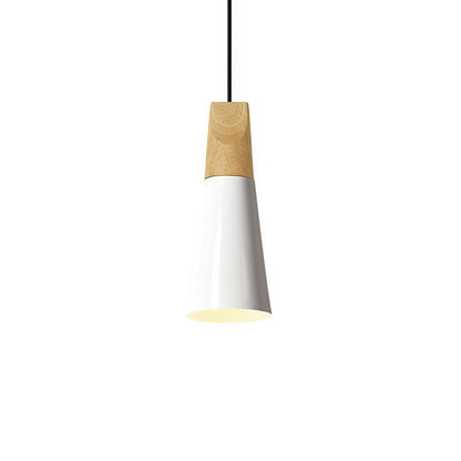 Ovia – Skandinavische Pendelleuchte aus Holz und Aluminium, minimalistisches Design