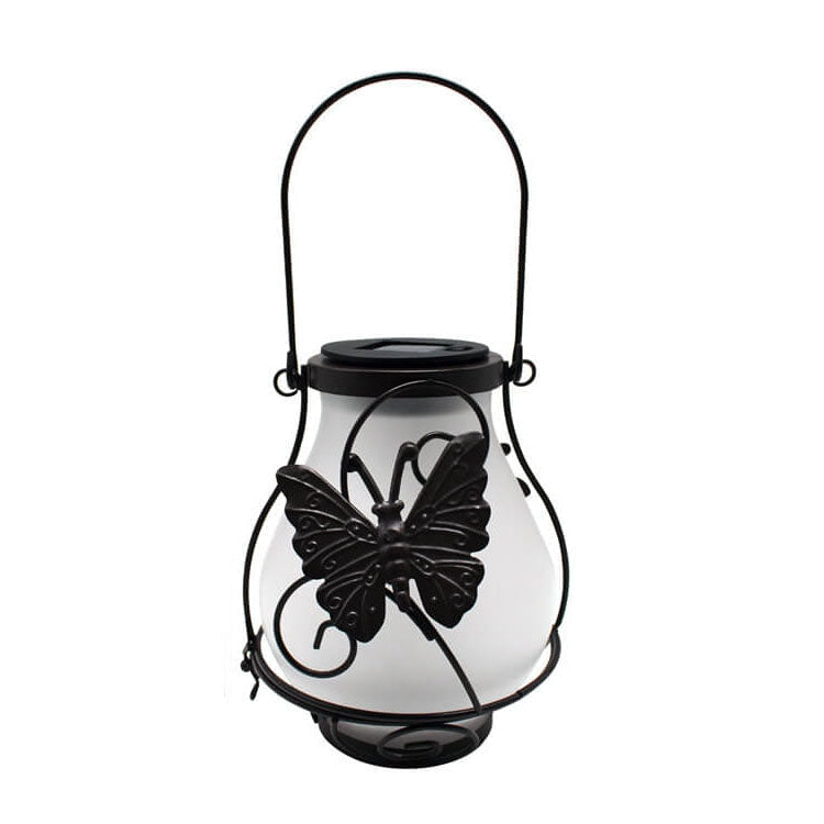Dekorative Solar-LED-Gartenleuchte – Schwarz – (1 LED)