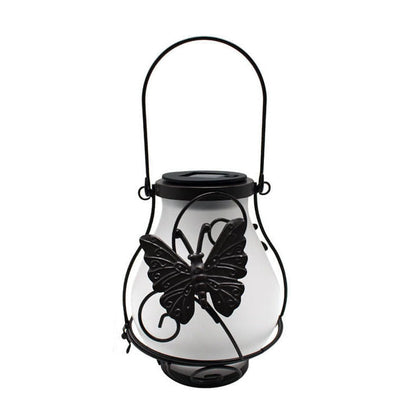 Dekorative Solar-LED-Gartenleuchte – Schwarz – (1 LED)