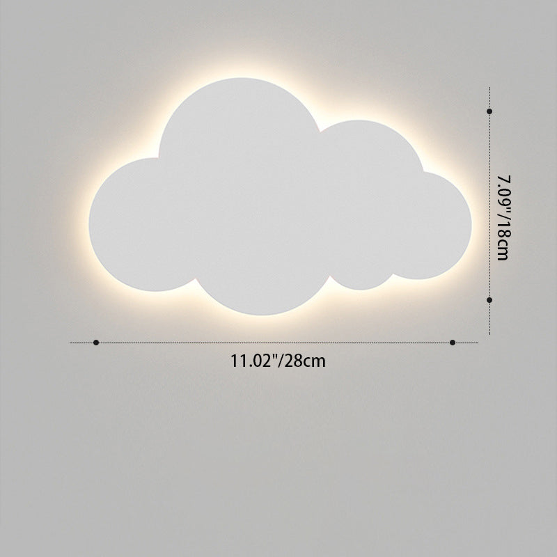 Kreative Wandleuchte mit Wolkenmotiv – Weiß/Rosa/Blau – LED 12W/15W