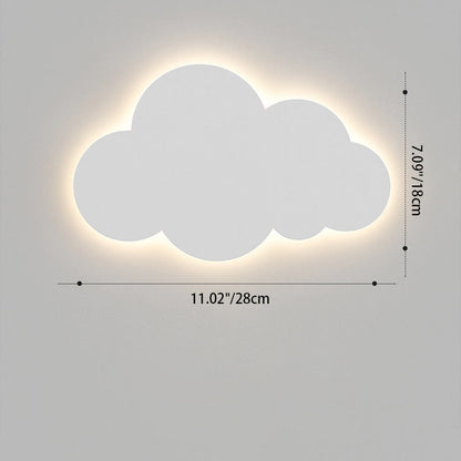 Kreative Wandleuchte mit Wolkenmotiv – Weiß/Rosa/Blau – LED 12W/15W