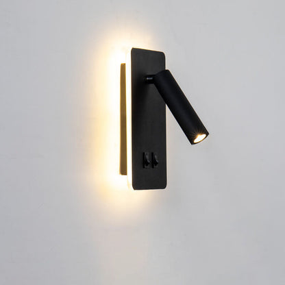 Elegante Wandlampe aus Eisen mit LED
