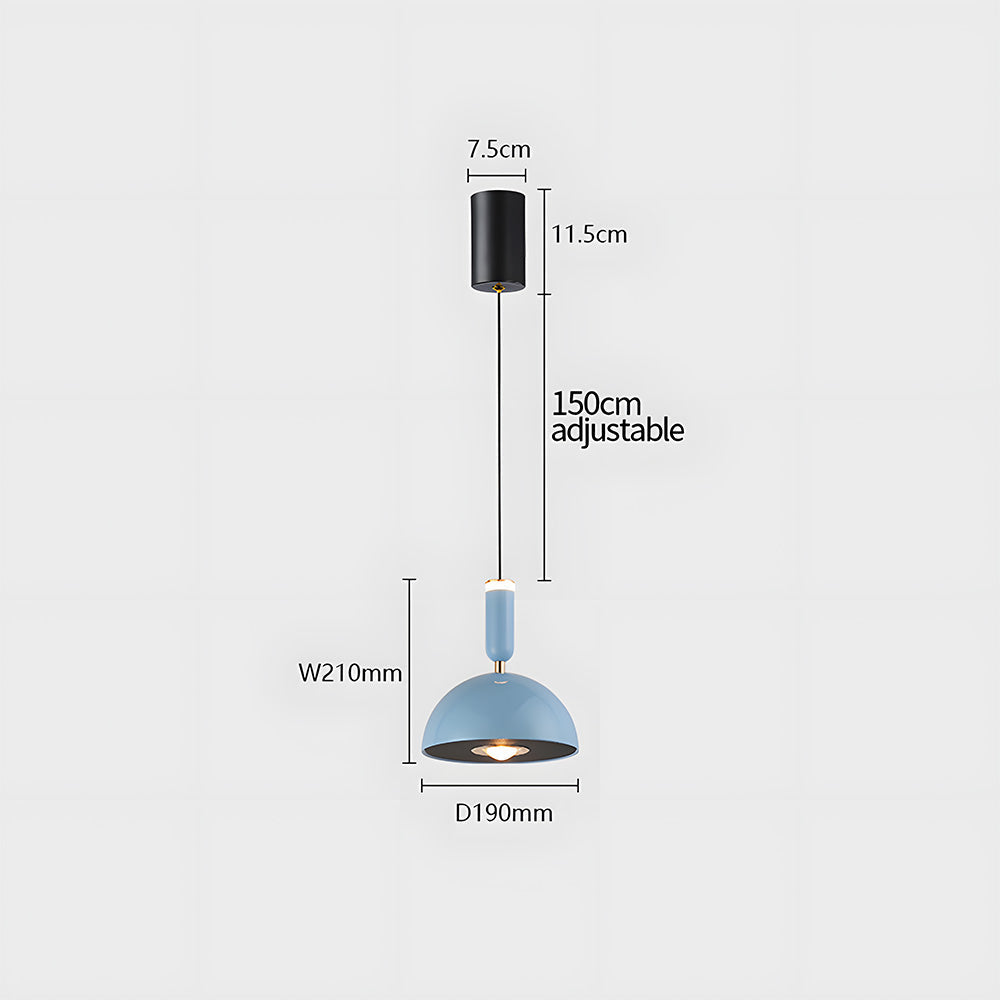 Skandinavische moderne LED-Pendelleuchte – Buntglas-Design mit minimalistischem Rahmen