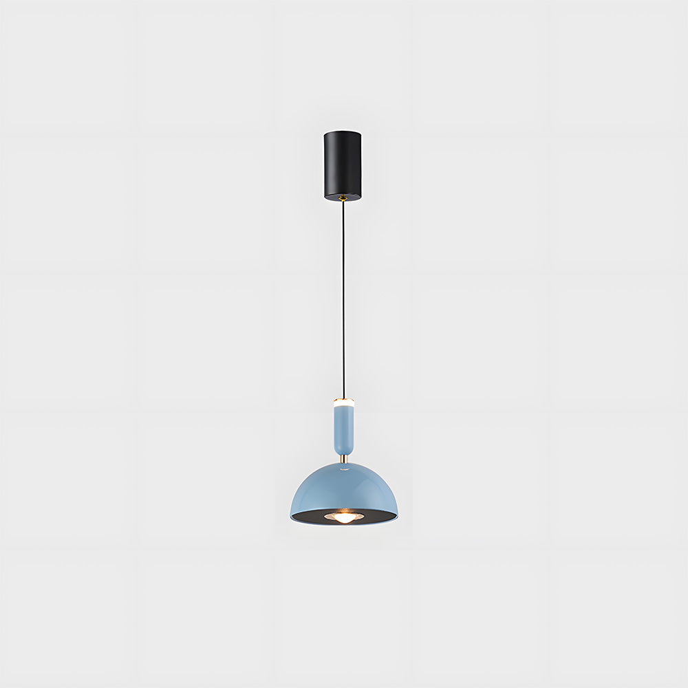 Skandinavische moderne LED-Pendelleuchte – Buntglas-Design mit minimalistischem Rahmen