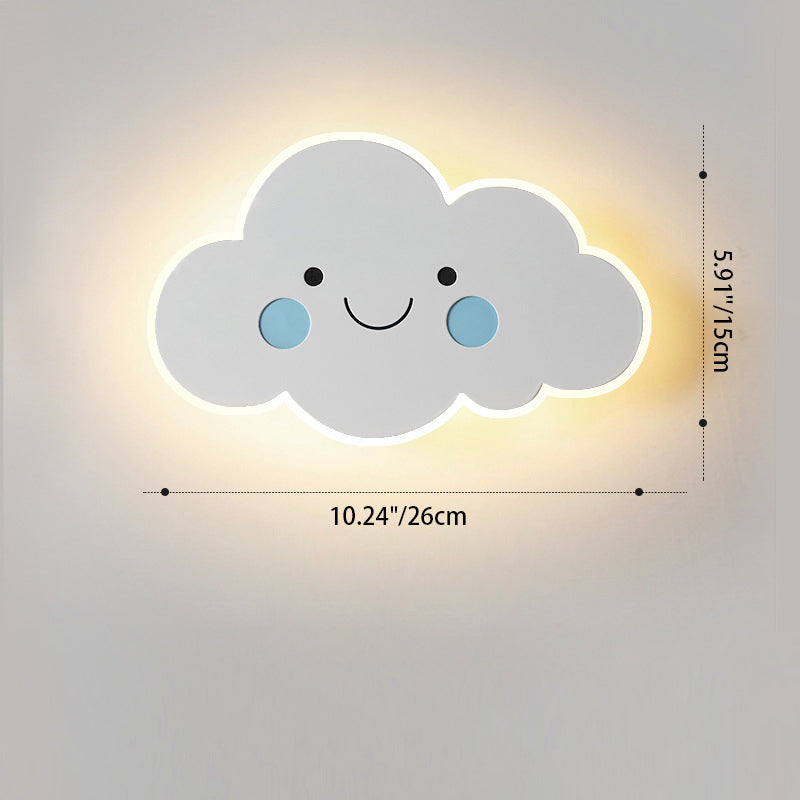 Kreative Wandleuchte mit Wolkenmotiv – Weiß/Rosa/Blau – LED 12W/15W