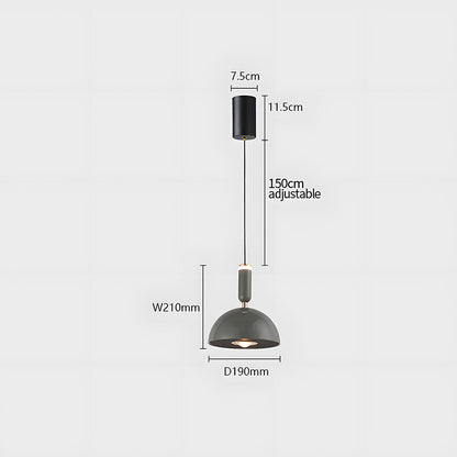 Skandinavische moderne LED-Pendelleuchte – Buntglas-Design mit minimalistischem Rahmen