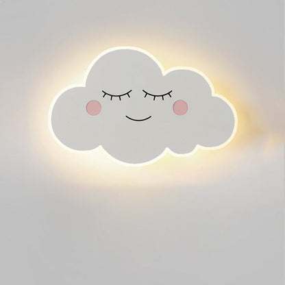 Kreative Wandleuchte mit Wolkenmotiv – Weiß/Rosa/Blau – LED 12W/15W