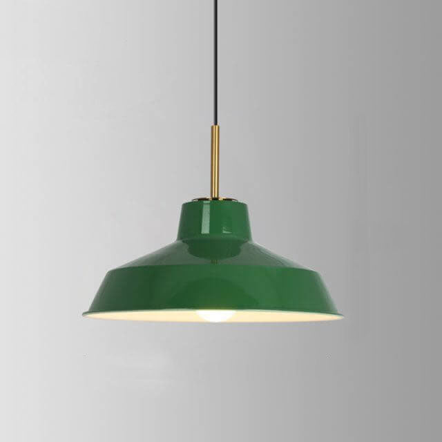 Industrielle elegante grüne Hängelampe in verschiedenen Größen