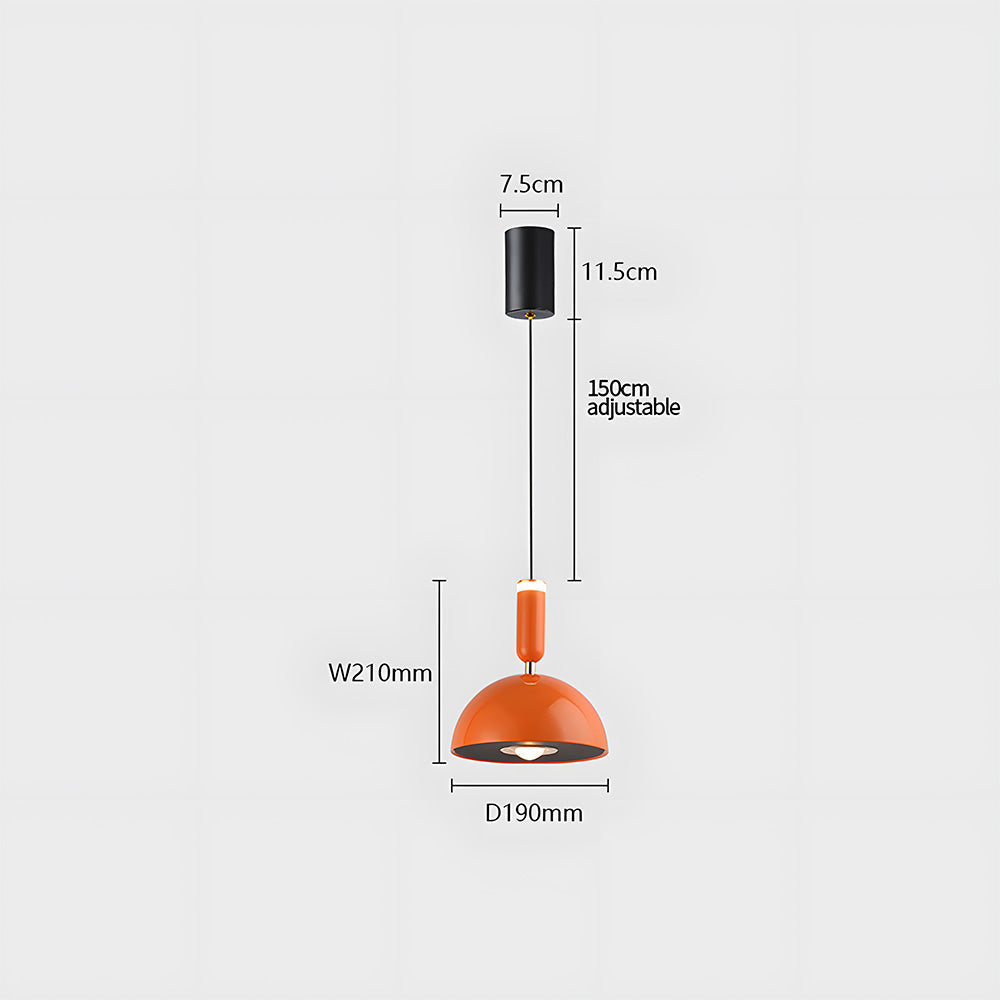 Skandinavische moderne LED-Pendelleuchte – Buntglas-Design mit minimalistischem Rahmen
