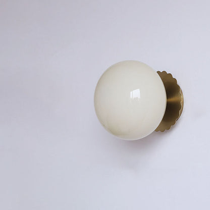 Moderne Wandlampe aus Glas und Eisen – erhältlich in Rosa, Beige und Weiß