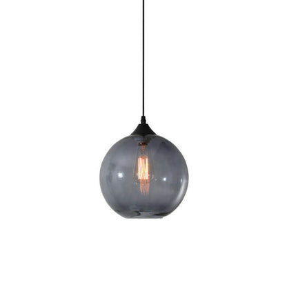 Moderne Glas-Pendelleuchte in mehreren Farben mit kugelförmigem Design
