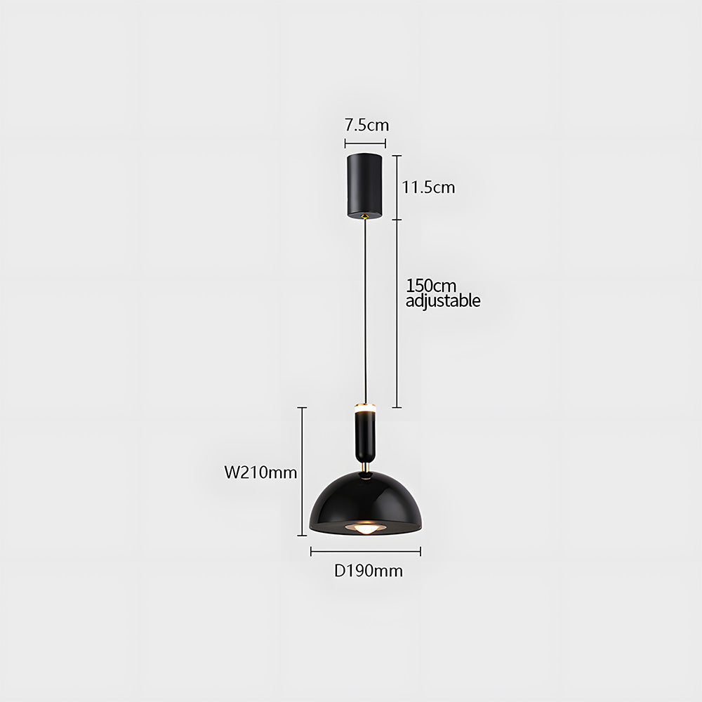 Skandinavische moderne LED-Pendelleuchte – Buntglas-Design mit minimalistischem Rahmen