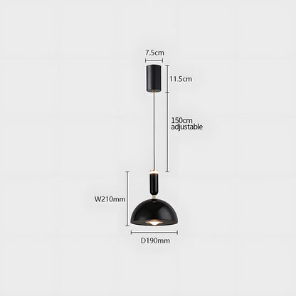 Skandinavische moderne LED-Pendelleuchte – Buntglas-Design mit minimalistischem Rahmen