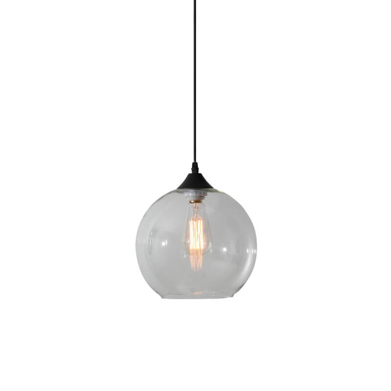 Moderne Glas-Pendelleuchte in mehreren Farben mit kugelförmigem Design