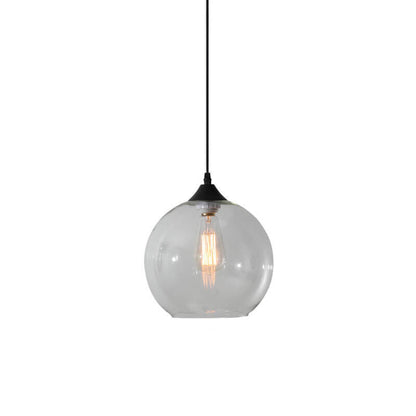 Moderne Glas-Pendelleuchte in mehreren Farben mit kugelförmigem Design