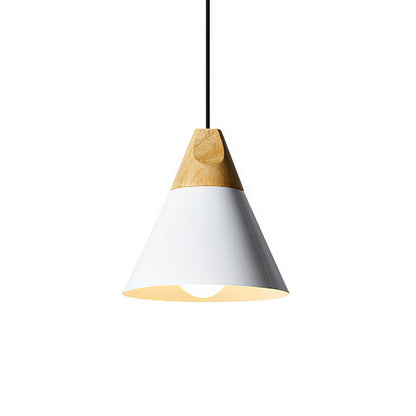 Ovia – Skandinavische Pendelleuchte aus Holz und Aluminium, minimalistisches Design