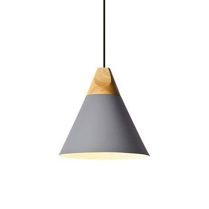 Ovia – Skandinavische Pendelleuchte aus Holz und Aluminium, minimalistisches Design