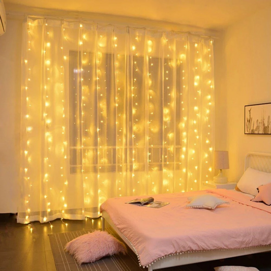 LED-Lichterkette – Warme Stimmungsbeleuchtung mit 8 Lichtmodi