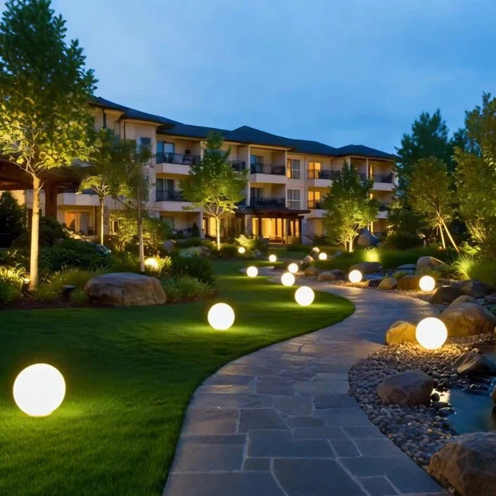 LED-Gartenkugel für Draußen mit 16 Farben und Fernbedienung – Dekorative Gartenbeleuchtung