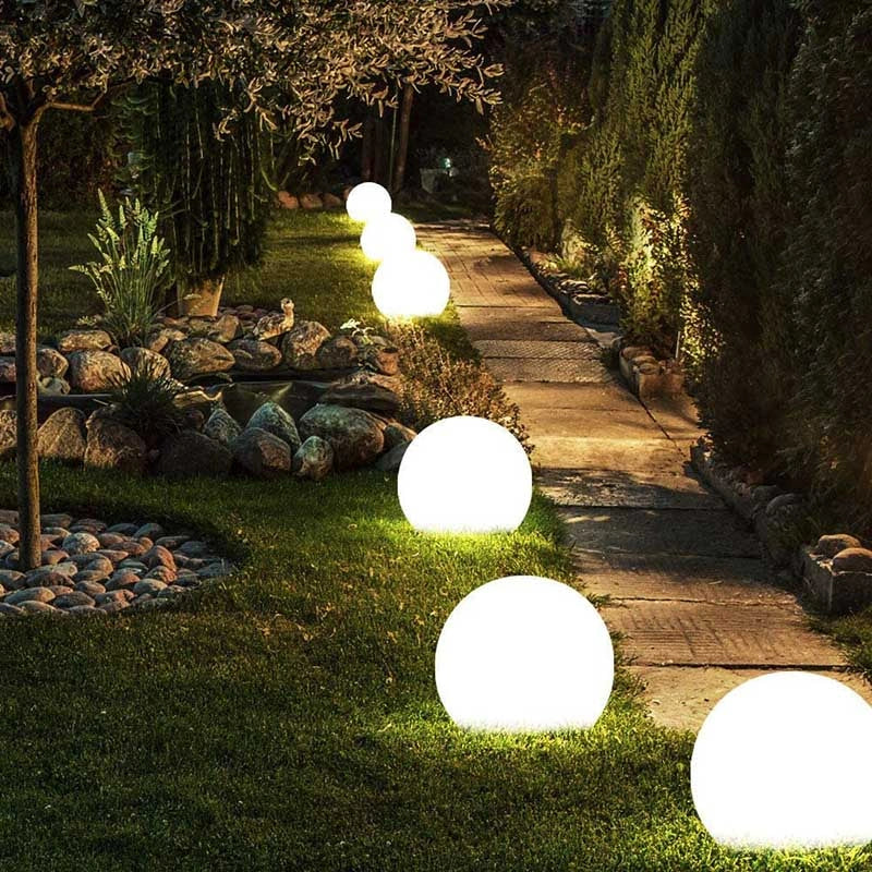 LED-Gartenkugel für Draußen mit 16 Farben und Fernbedienung – Dekorative Gartenbeleuchtung