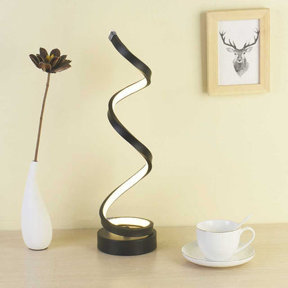 Industrielle Spiral-LED-Lampe mit Dimmfunktion und modernem Design