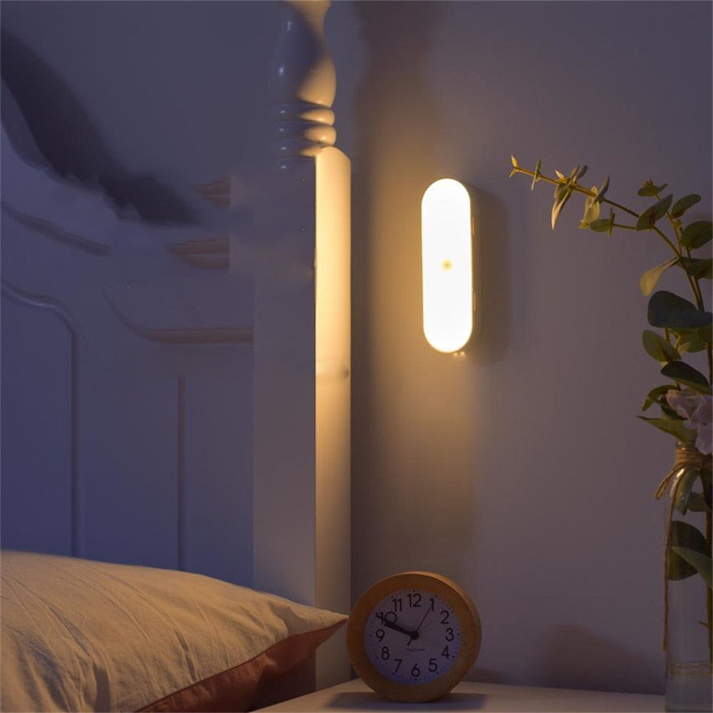 Moderne Wandleuchte mit Bewegungsmelder – USB-aufladbar, intelligentes Licht