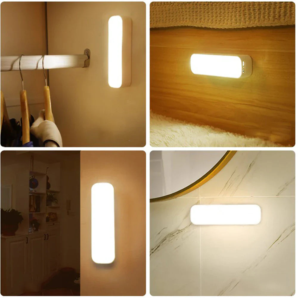 Moderne Wandleuchte mit Bewegungsmelder – USB-aufladbar, intelligentes Licht