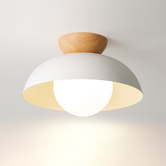 Moderne minimalistische Halbeinbau-Deckenleuchte