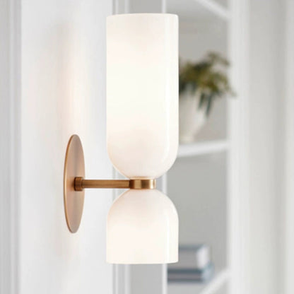 Flute – Elegante Wandleuchte aus Glas und Eisen im Retro-Stil