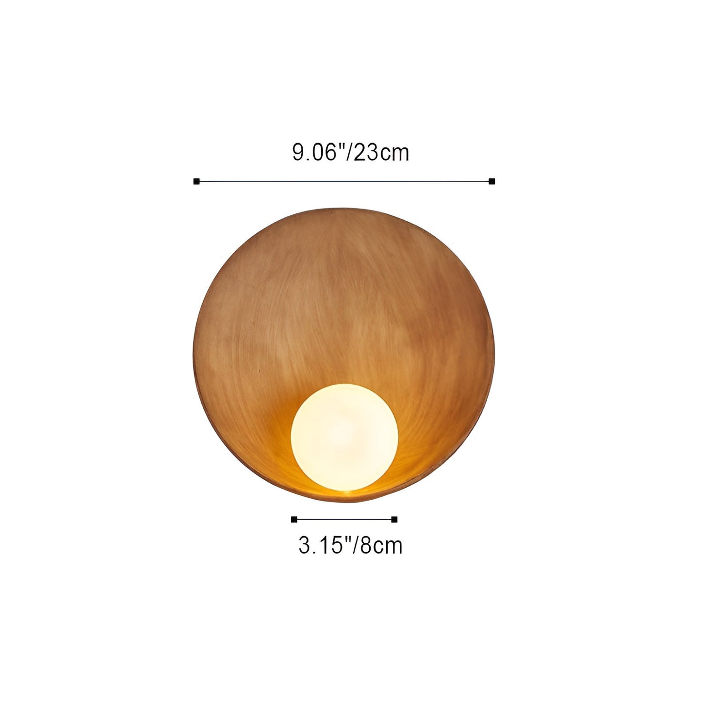 Japandi-Wandlampe mit Milchglas und Holz – elegant und für eine warme Atmosphäre