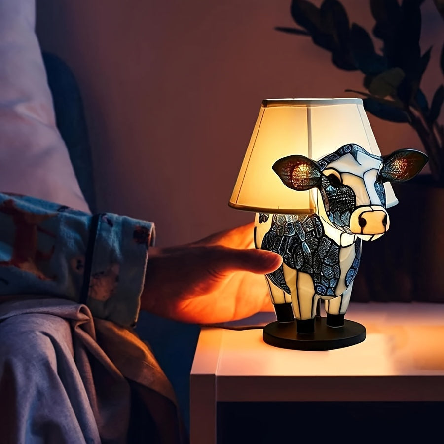 StarCow – Nachtlicht aus Kunstharz in Kuhform für Schlaf- und Wohnzimmer