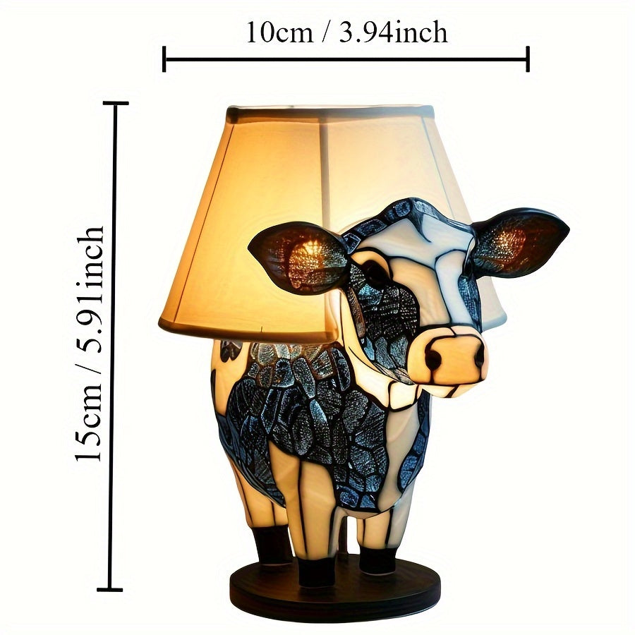 StarCow – Nachtlicht aus Kunstharz in Kuhform für Schlaf- und Wohnzimmer