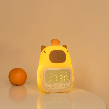 Capy – Nachtlicht in Capybara-Form mit Wecker und Touch-Steuerung LED