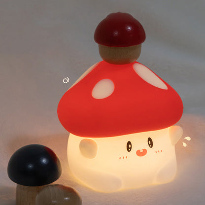 Spotty – Süße LED-Pilz-Nachtlampe Squishy – weiche, gemütliche LED-Deko fürs Kinderzimmer