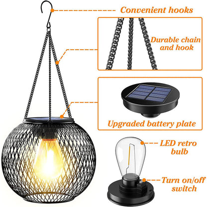 Solarleuchte für Außen – Rund oder Oval mit warmweißem LED-Licht