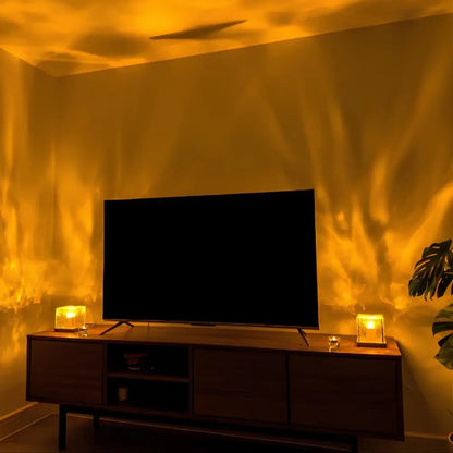 Cubo – Würfellampe mit prismatischem Licht
