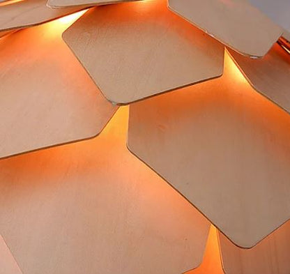 Elegante Pendelleuchte aus Eichenholz — verstellbares Kabel und natürliches, minimalistisches Design