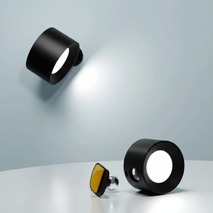 Multifunktionale kabellose Wandlampe – Aufladbar, Dimmbar und mit 360°-Drehung
