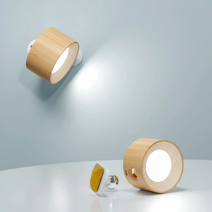 Multifunktionale kabellose Wandlampe – Aufladbar, Dimmbar und mit 360°-Drehung