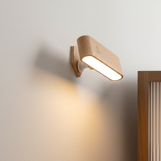 Elegante drehbare Wandleuchte mit magnetischer Halterung