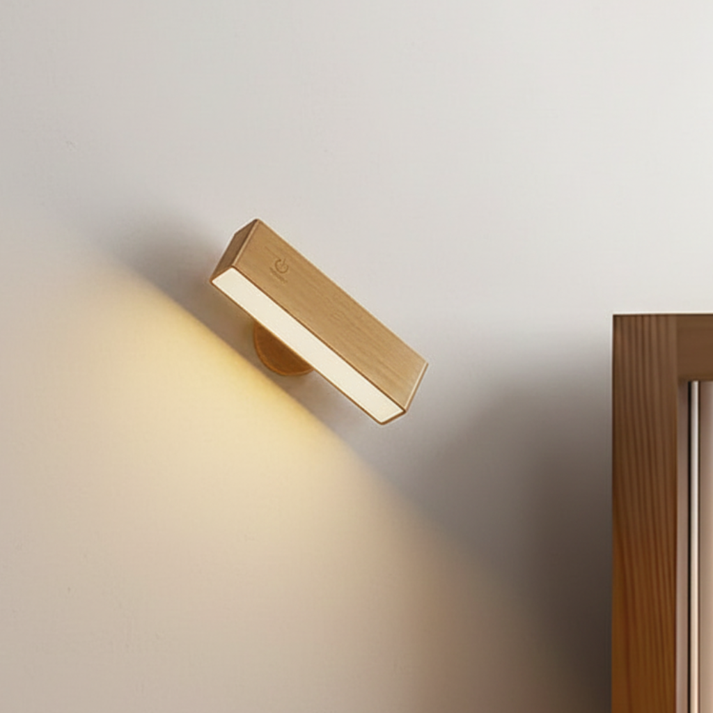 Elegante drehbare Wandleuchte mit magnetischer Halterung